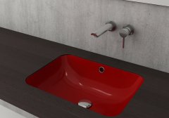 Bocchi | Scala Tezgah Altı Lavabo 55x41 cm Parlak Kırmızı