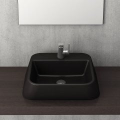 Bocchi | Firenze Çanak Lavabo 50*42 cm Mat Siyah