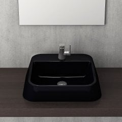 Bocchi | Firenze Çanak Lavabo 50*42 cm Parlak Siyah