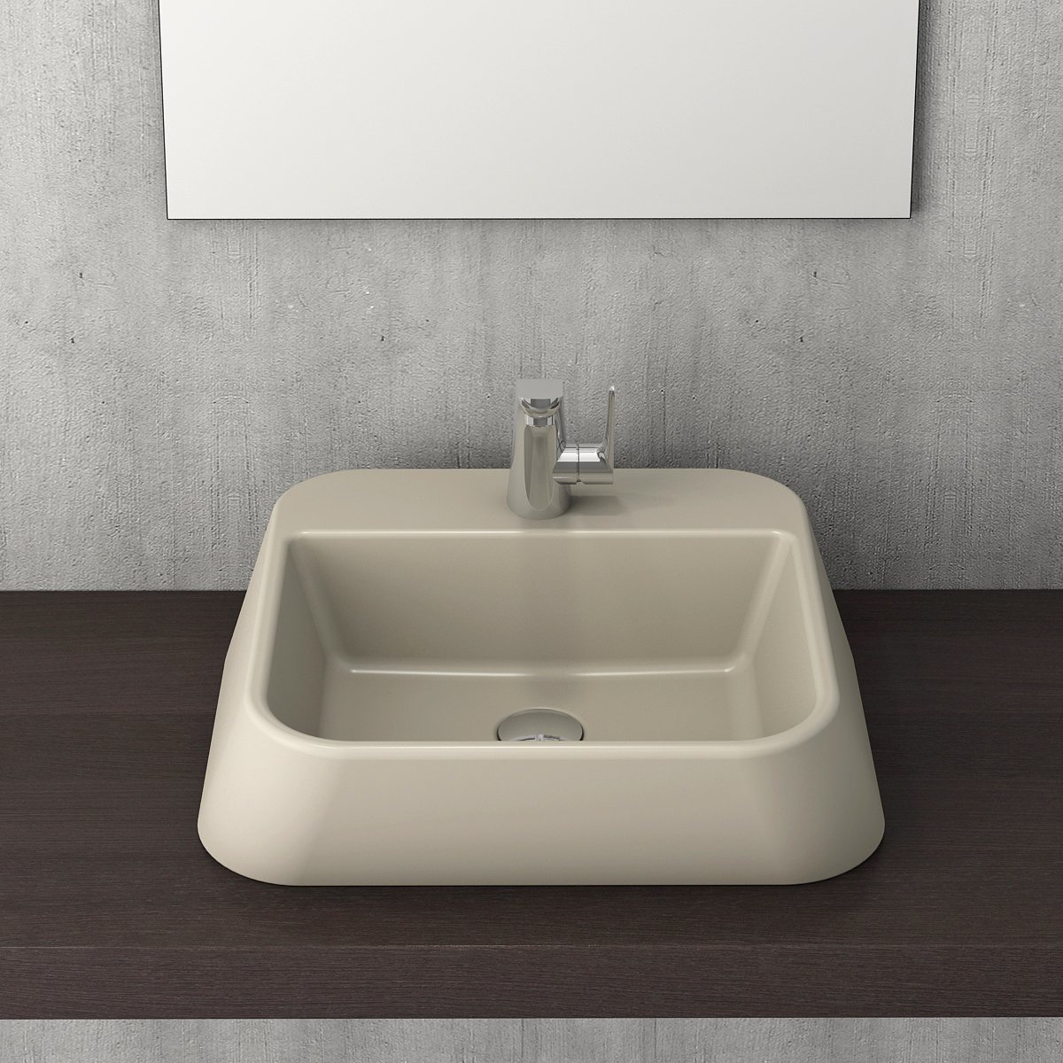 Bocchi | Firenze Çanak Lavabo 50*42 cm Mat Kaşmir