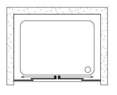 Shower Neptün 140 cm İki Duvar Arası 2 Sabit 2 Çalışır Tekne Üzeri Kabin