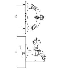 E.C.A. | OSMANLI APLİKE EVİYE / LAVABO BATARYASI