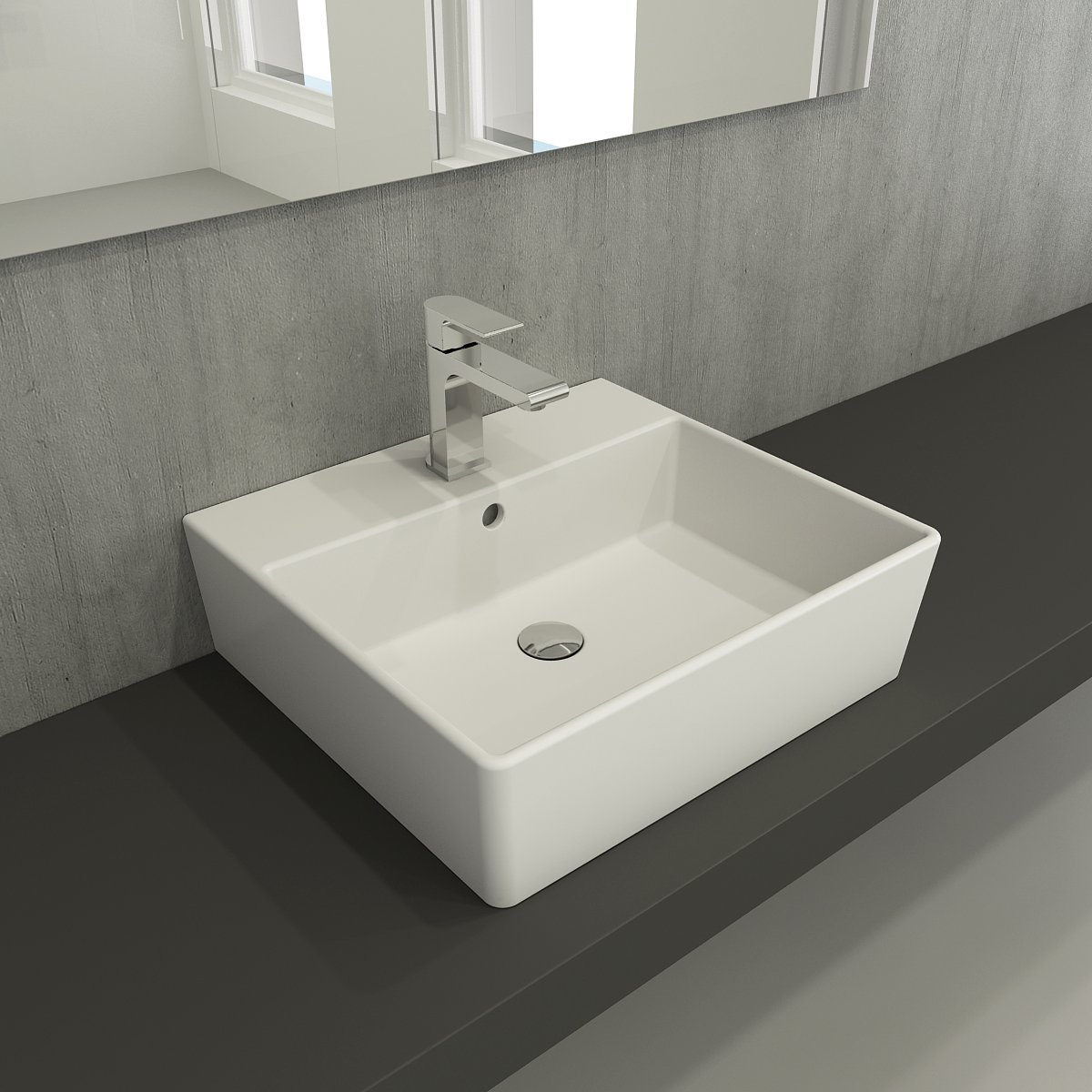 Bocchi | Milano 50 cm Lavabo Mat Beyaz