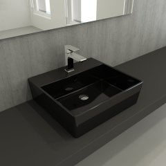 Bocchi | Milano 50 cm Lavabo Parlak Siyah