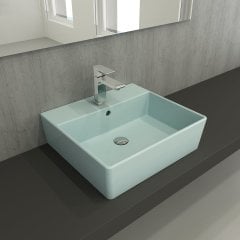 Bocchi | Milano 50 cm Lavabo Mat Buz Mavi