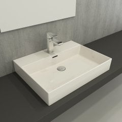 Bocchi | Milano 60 cm Lavabo Parlak Bisküvi