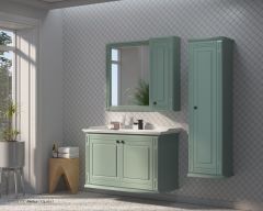Shower Cristal 100 cm Banyo Dolabı (Kapaklı)