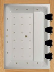 Shower Optimum 180x220 Özel Ahşap Platformlu Jakuzi