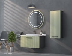 Shower Sıla 85 cm Banyo Dolabı (Sardunya)