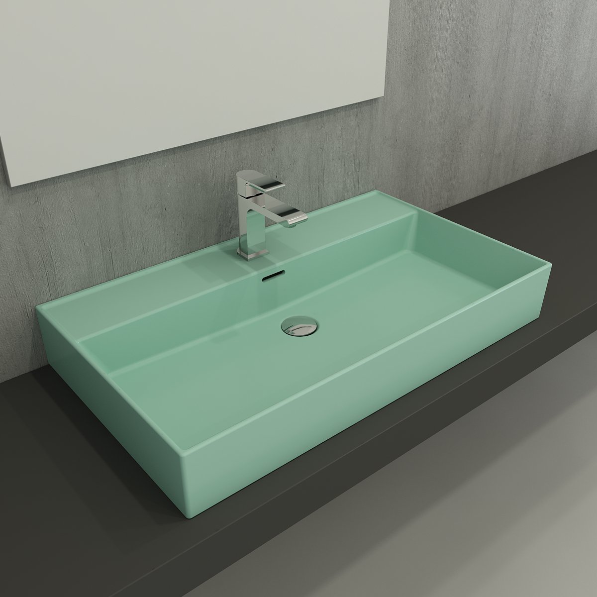 Bocchi | Milano 80 cm Lavabo Mat Mint Yeşil