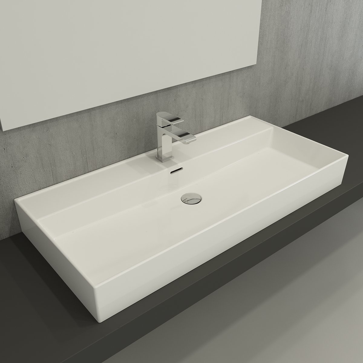 Bocchi | Milano 100 cm Lavabo P.Beyaz