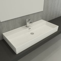 Bocchi | Milano 100 cm Lavabo P.Beyaz