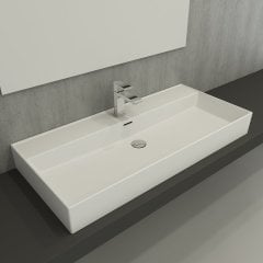Bocchi | Milano 100 cm Lavabo Mat Beyaz