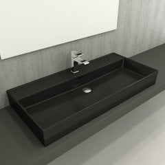 Bocchi | Milano 100 cm Lavabo Mat Siyah