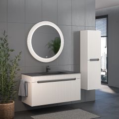 Shower Zara 80 cm Banyo Dolabı (Kapaklı)
