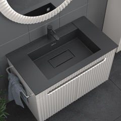 Shower Zara 80 cm Banyo Dolabı (Kapaklı)