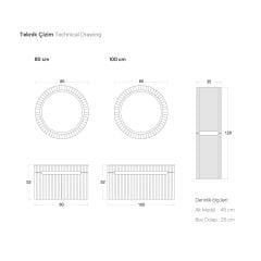 Shower Zara 80 cm Banyo Dolabı (Kapaklı)