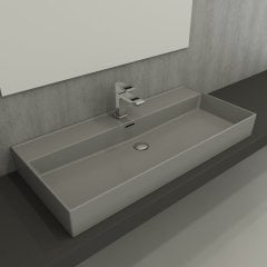 Bocchi | Milano 100 cm Lavabo Mat Gri