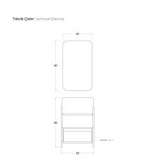 Shower İron 2 Banyo Dolabı