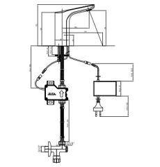 E.C.A. | LUNA FOTOSELLİ LAVABO MUSLUĞU - ELEKTRİKLİ (Tek Su Girişli)