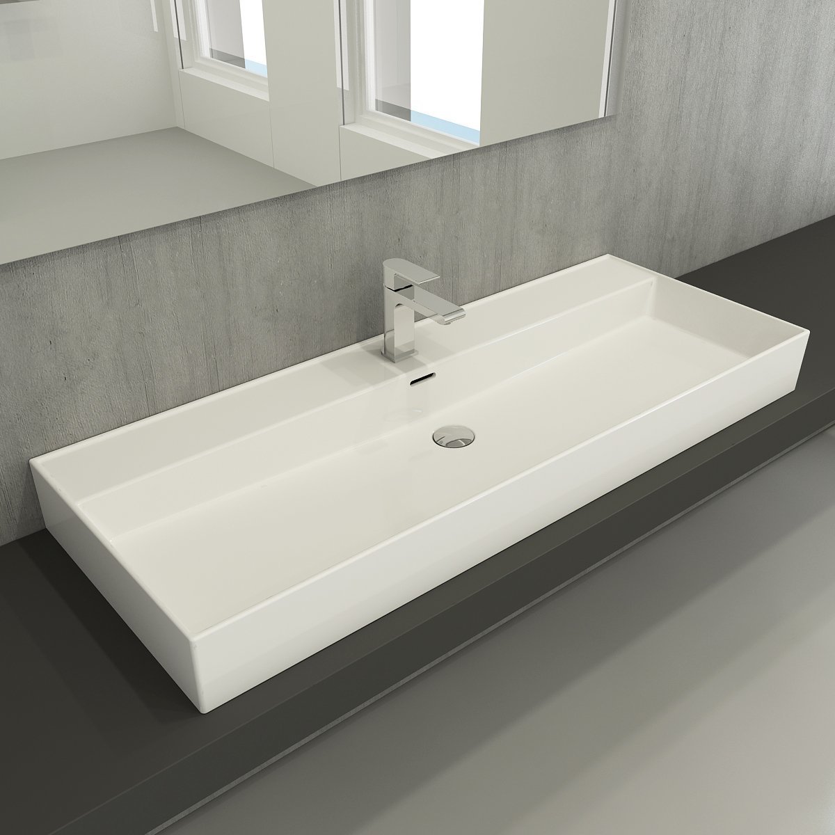 Bocchi | Milano 120 cm Lavabo P.Beyaz