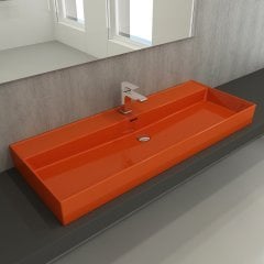 Bocchi | Milano 120 cm Lavabo Parlak Turuncu