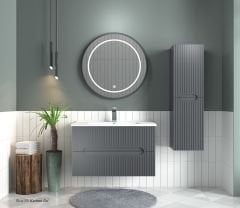 Shower Blue 100 cm Banyo Dolabı