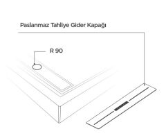 Shower 70x130 Drop Dikdörtgen Panelli Duş Teknesi