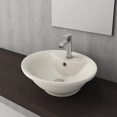 Bocchi Verona Batarya Banklı Çanak Lavabo 50 cm P.Bisküvi