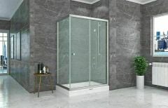 Shower Satürn 90x190 1 Sabit 1 Çalışır Yan Panelli Tekne Üzeri Kabin