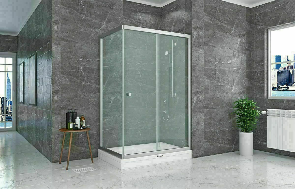 Shower Satürn 100x160 1 Sabit 1 Çalışır Yan Panelli Tekne Üzeri Kabin