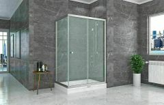 Shower Satürn 100x160 1 Sabit 1 Çalışır Yan Panelli Tekne Üzeri Kabin