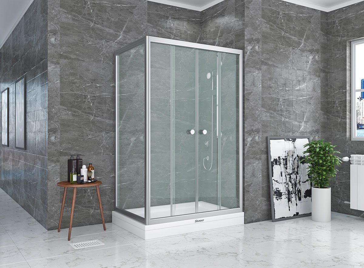 Shower Satürn 70x140 2 Sabit 2 Çalışır Yan Panelli Tekne Üzeri Kabin