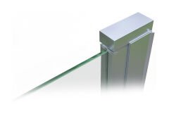 Shower Relax-Jüpiter 110 cm İki Duvar Arası 1 Sabit 1 Çalışır Tekne Üzeri Duş Kabini