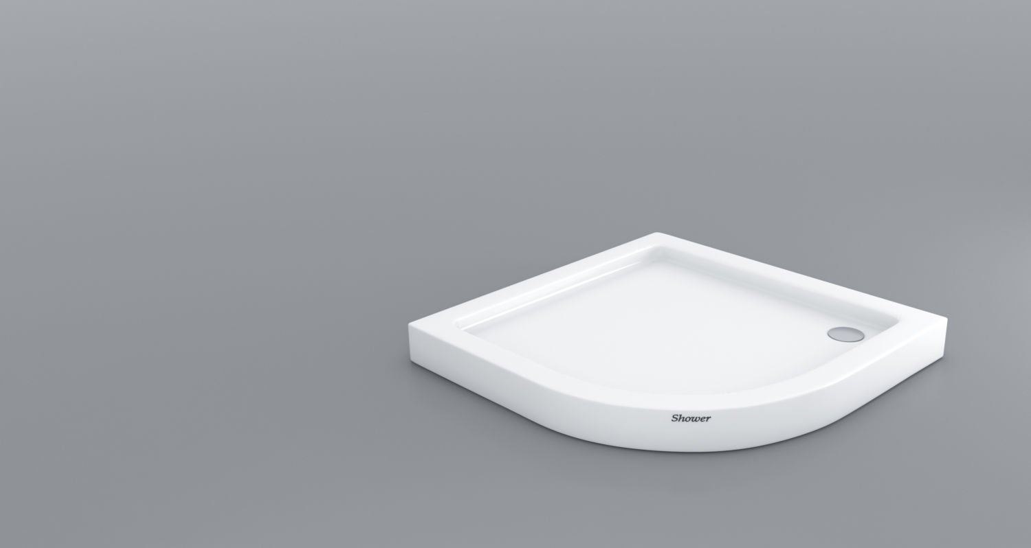 Shower 85x85 Oval Monoblok Duş Teknesi