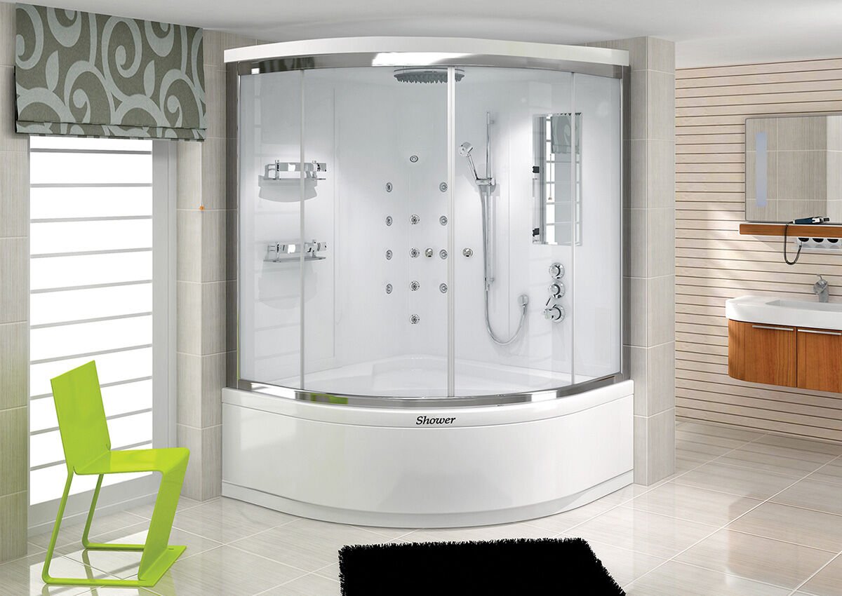 Shower Elegant Oval Küvet Üzeri Kompakt Sistem