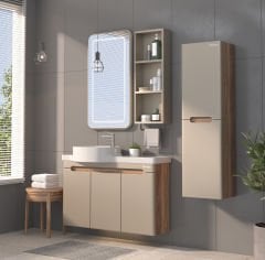 Shower Serin 100 cm Banyo Dolabı