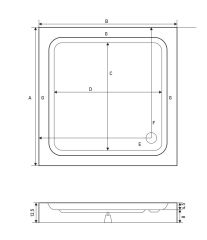 Shower 85x85 Coral Kare Monoblok Duş Teknesi