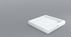 Shower 90x90 Coral Kare Monoblok Duş Teknesi