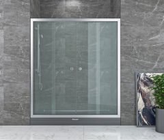 Shower Satürn 120 cm İki Duvar Arası 2 Sabit 2 Çalışır Tekne Üzeri Kabin