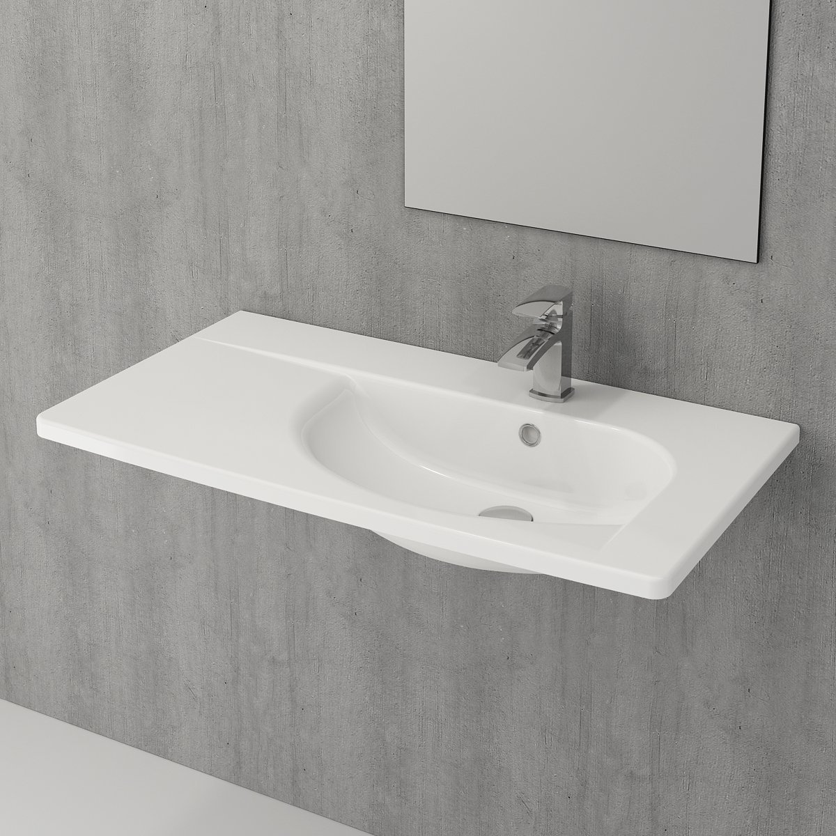 Bocchi | Taormina Arch Lavabo 86 cm P.Beyaz
