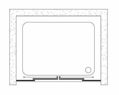 Shower Satürn 180 cm İki Duvar Arası 2 Sabit 2 Çalışır Tekne Üzeri Kabin