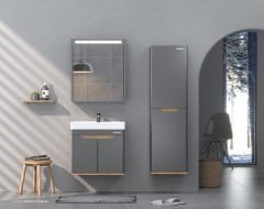 Shower Lenon 80 cm Banyo Dolabı
