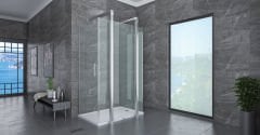 Shower Special 70x110 Ön Cephe Sabit, Yandan Girişli, Yan Panelli Dikdörtgen Kabin