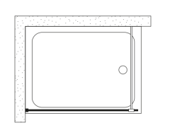 Shower Joy 120 cm Tekne Üzeri Seperatör Kabin