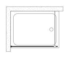 Shower Joy 130 cm Tekne Üzeri Seperatör Kabin