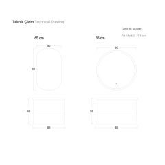 Shower İdol 65 cm Banyo Dolabı