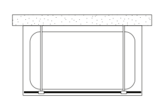 Shower Joy 140 cm 1 Sabit 2 Yan Girişli Tekne Üzeri Kabin