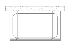 Shower Joy 160 cm 1 Sabit 2 Yan Girişli Tekne Üzeri Kabin