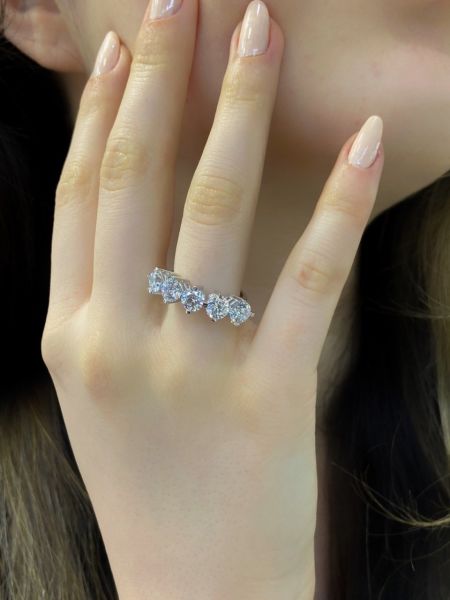 Orijinal Swarovski Pırlanta Modeli Beştaş 925 Gümüş Yüzük